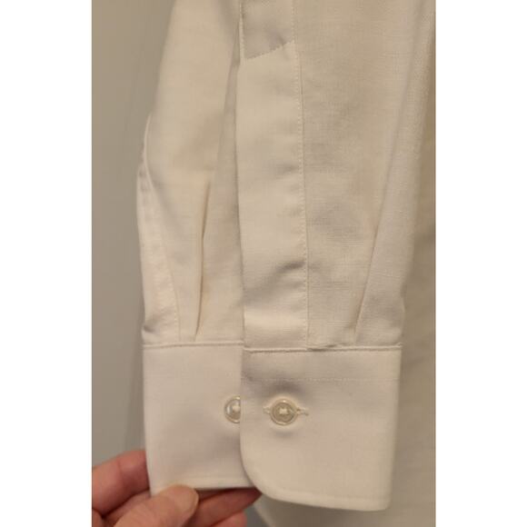 Puritan Solid White Button Long Sleeve Dress Shirt Adult Men's Size 16 1/2 32/33 - Picture 3 of 11